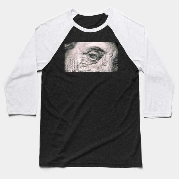 Wealth Eye Baseball T-Shirt by antipc